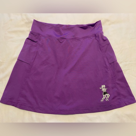 New purple running skirt with built-in shorts & pockets on both sides size 4-6 - Picture 1 of 9